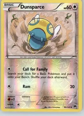 Dunsparce - XY - BREAKpoint - 90/122 - Reverse Holo LP - Pokémon Card Single