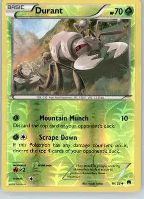 Durant - XY - BREAKpoint - 9/122 - Reverse Holo LP - Pokémon Card Single