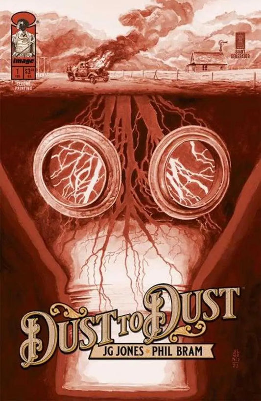 Comic book cover for Dust To Dust #1 2nd Print miniseries featuring serial killer theme during Great Depression