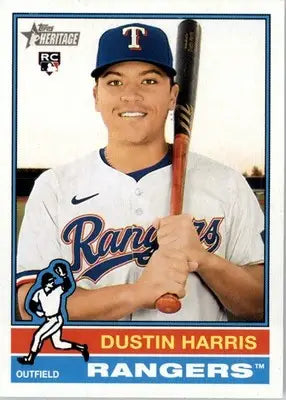 Dustin Harris - 2025 Topps Heritage - #114 - RC Baseball - Baseball Card Single