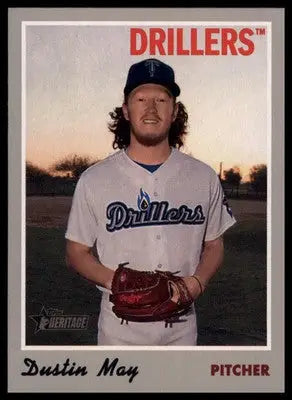 Dustin May 2019 Topps Heritage Minor League #126 Tulsa Drillers - Baseball Card Single