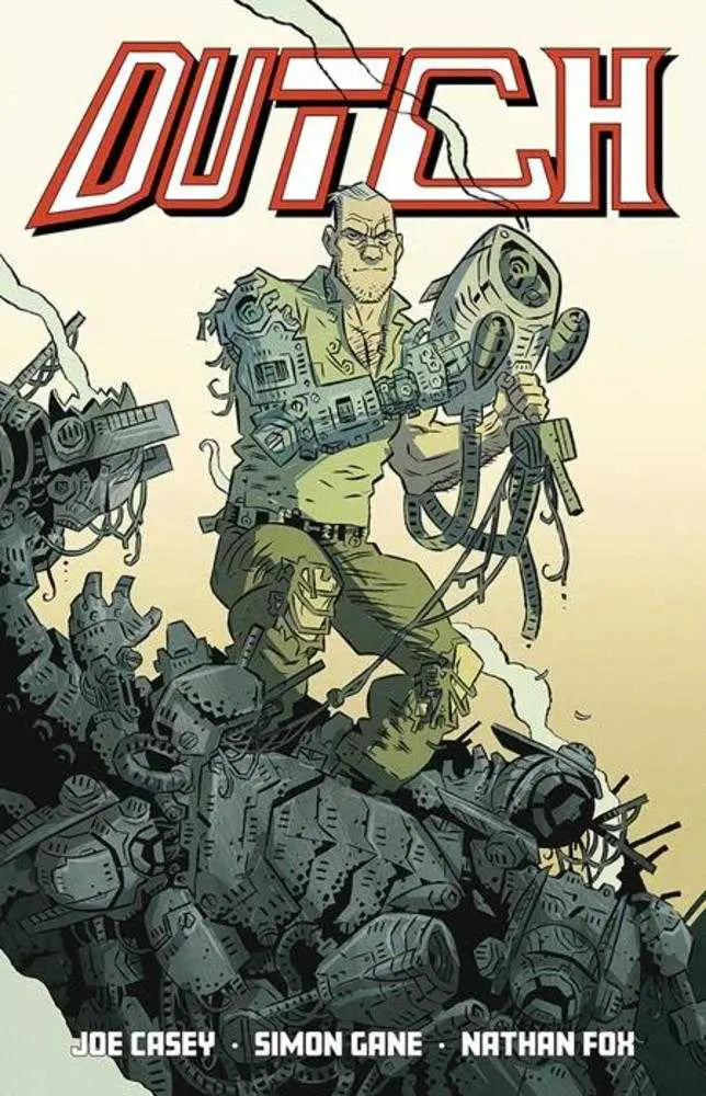 Comic book cover for Dutch TPB featuring vibrant artwork and classic comic design