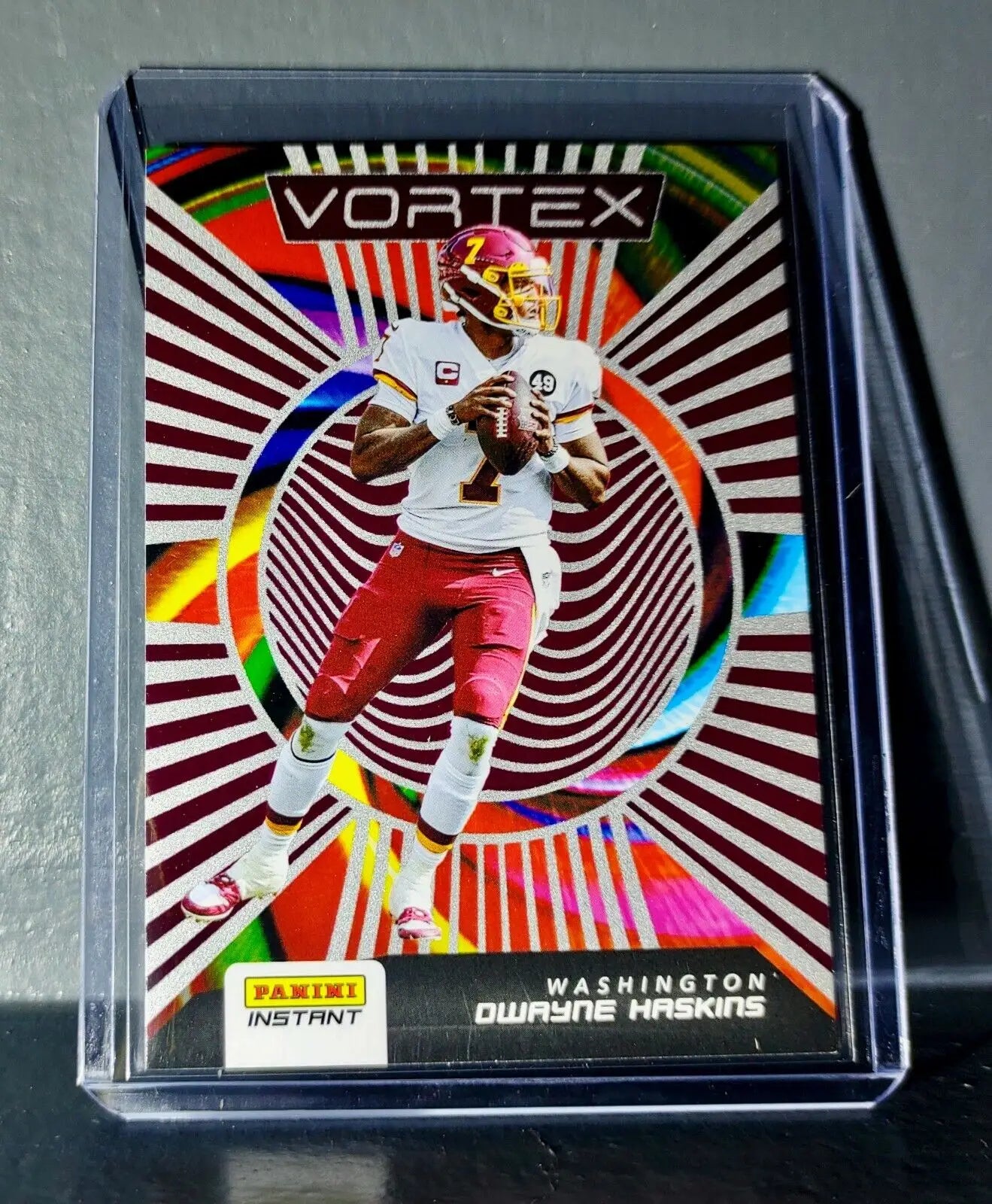Dwayne Haskins 2020 Panini NFL Instant Vortex #10 Football Card 1/935 - Football Card Single