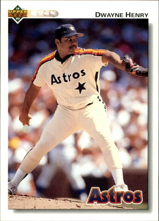 Dwayne Henry 1992 Upper Deck MLB #430 Baseball Card Houston Astros - Baseball Card Single