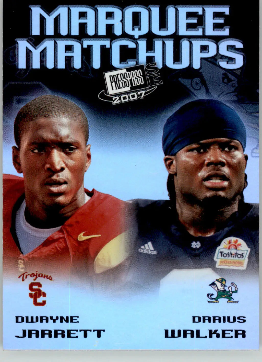 Dwayne Jarrett / Darius Walker - 2007 Press Pass SE - #MM-5 - Marquee Matchups - Football Card Single
