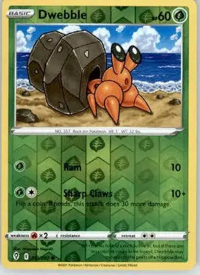 Dwebble - SWSH07: Evolving Skies - 011/203 - Reverse Holo LP - Pokémon Card Single