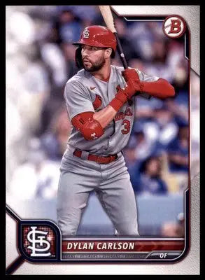 Dylan Carlson 2022 Bowman #14 St. Louis Cardinals - Baseball Card Single