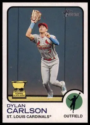 Dylan Carlson 2022 Topps Heritage #259 St. Louis Cardinals - Baseball Card Single