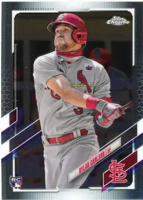 Dylan Carlson Rookie 2021 Topps Chrome #140 St. Louis Cardinals - Baseball Card Single