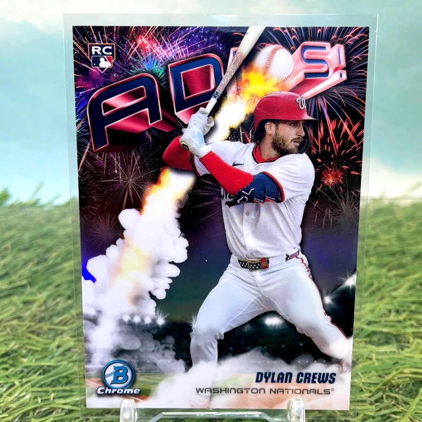 DYLAN CREWS 2025 Bowman Chrome Adios #AD-5 Rookie Washington Nationals - Baseball Card Single