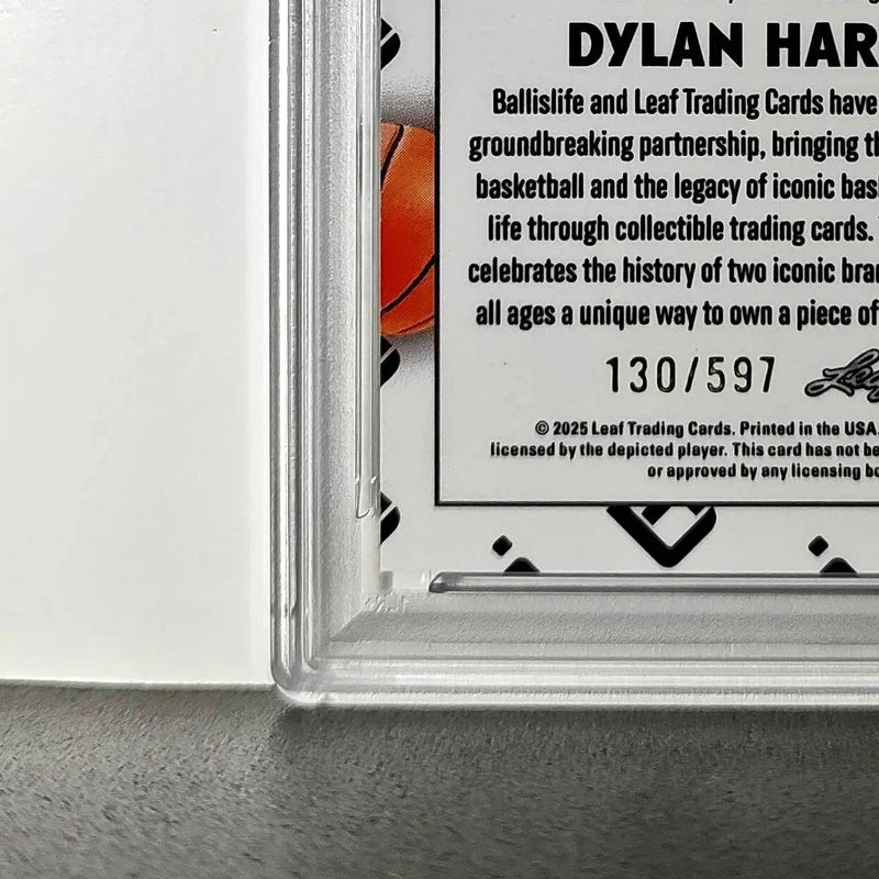 Dylan Harper 2025 Leaf Metal #BILA-DH1 Refractor PSA 8 Auto 10 - Basketball Card Single