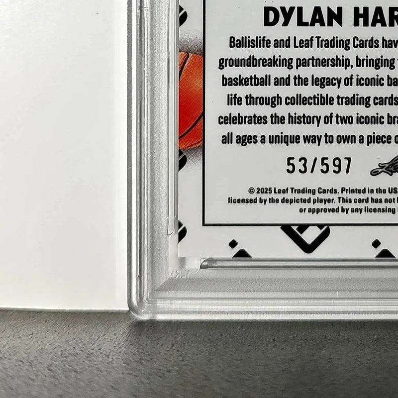 Dylan Harper 2025 Leaf Metal #BILA-DH1 Refractor PSA 8 Auto 10 - Basketball Card Single