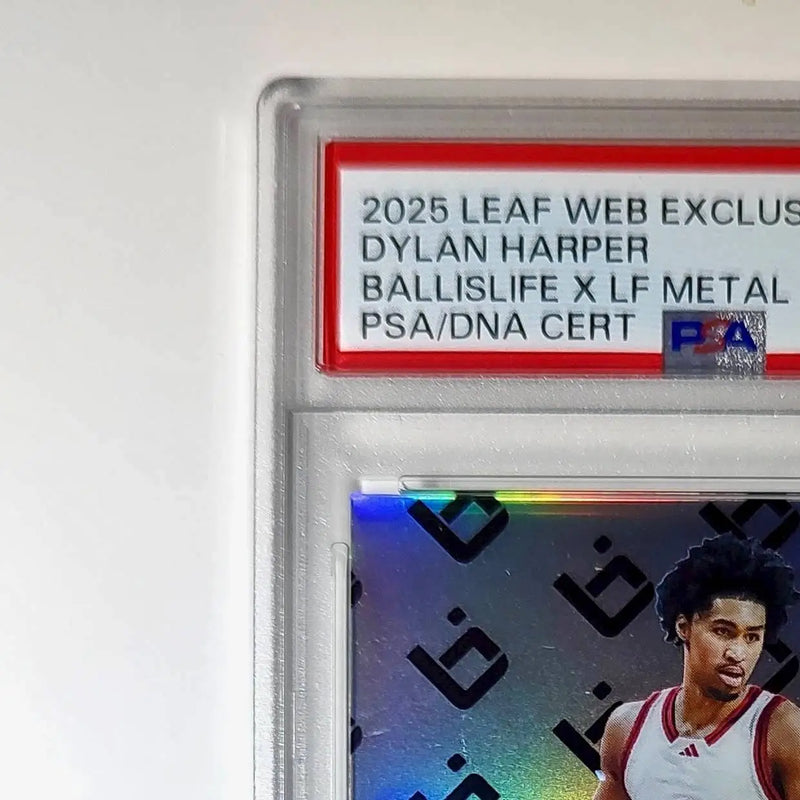 Dylan Harper 2025 Leaf Metal #BILA-DH1 Refractor PSA 8 Auto 10 - Basketball Card Single