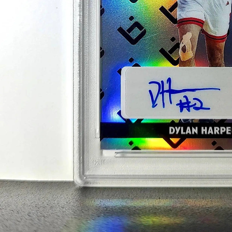 Dylan Harper 2025 Leaf Metal #BILA-DH1 Refractor PSA 8 Auto 10 - Basketball Card Single
