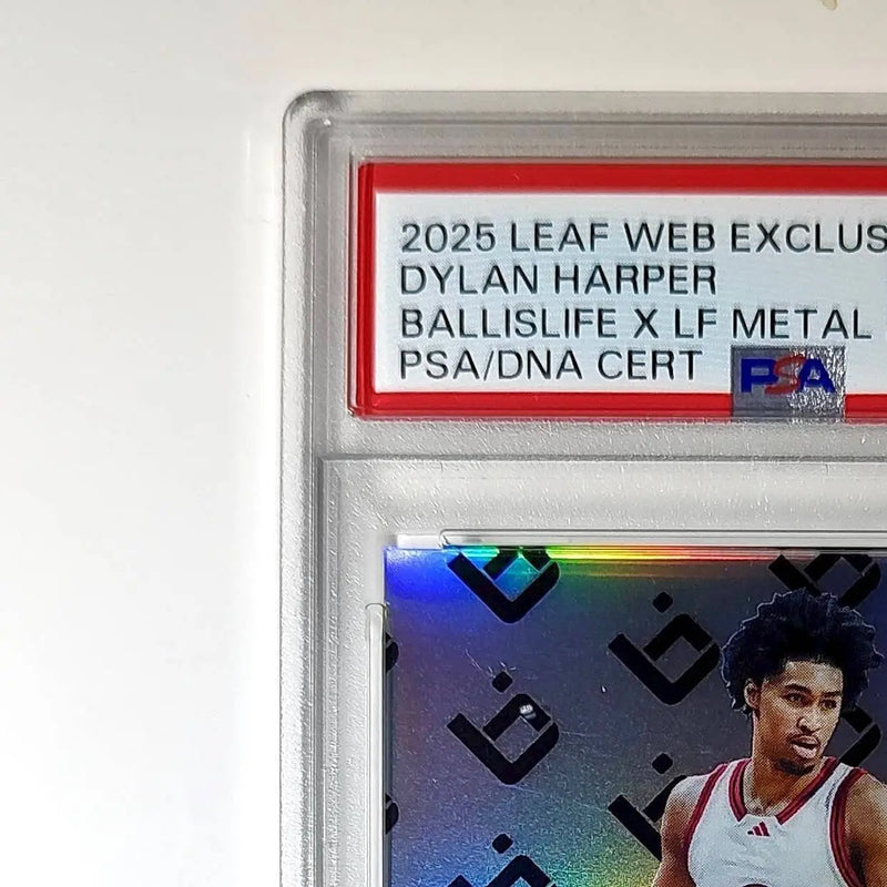 Dylan Harper 2025 Leaf Metal #BILA-DH1 Refractor PSA 8 Auto 10 - Sports Memorabilia