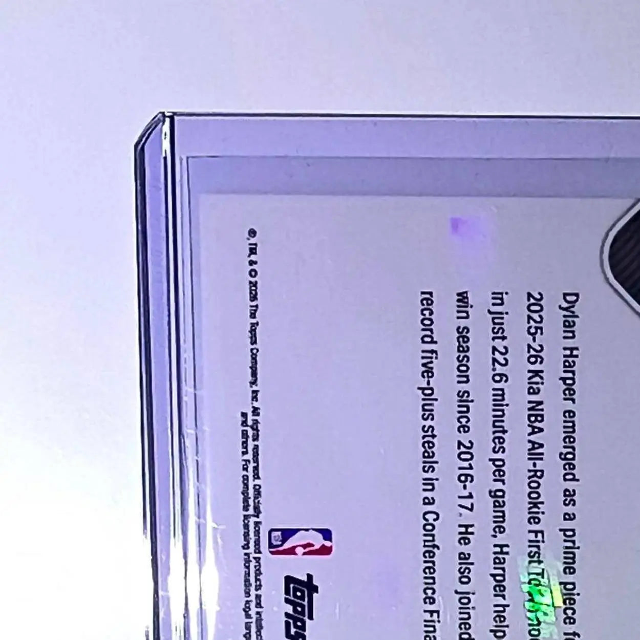Dylan Harper Rookie 2025-26 Topps Now NBA All-Rookie 1st Team San Antonio Spurs