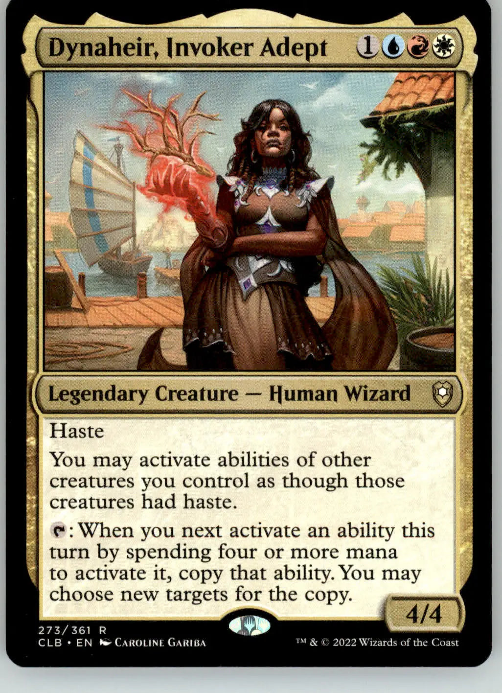 Dynaheir Invoker Adept - Commander Legends: Battle for Baldur’s Gate - 273 - LP - Magic Card Single