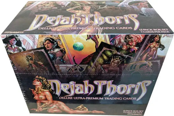Deluxe Dejah Thoris trading cards box with premium fantasy artwork and 12 packs