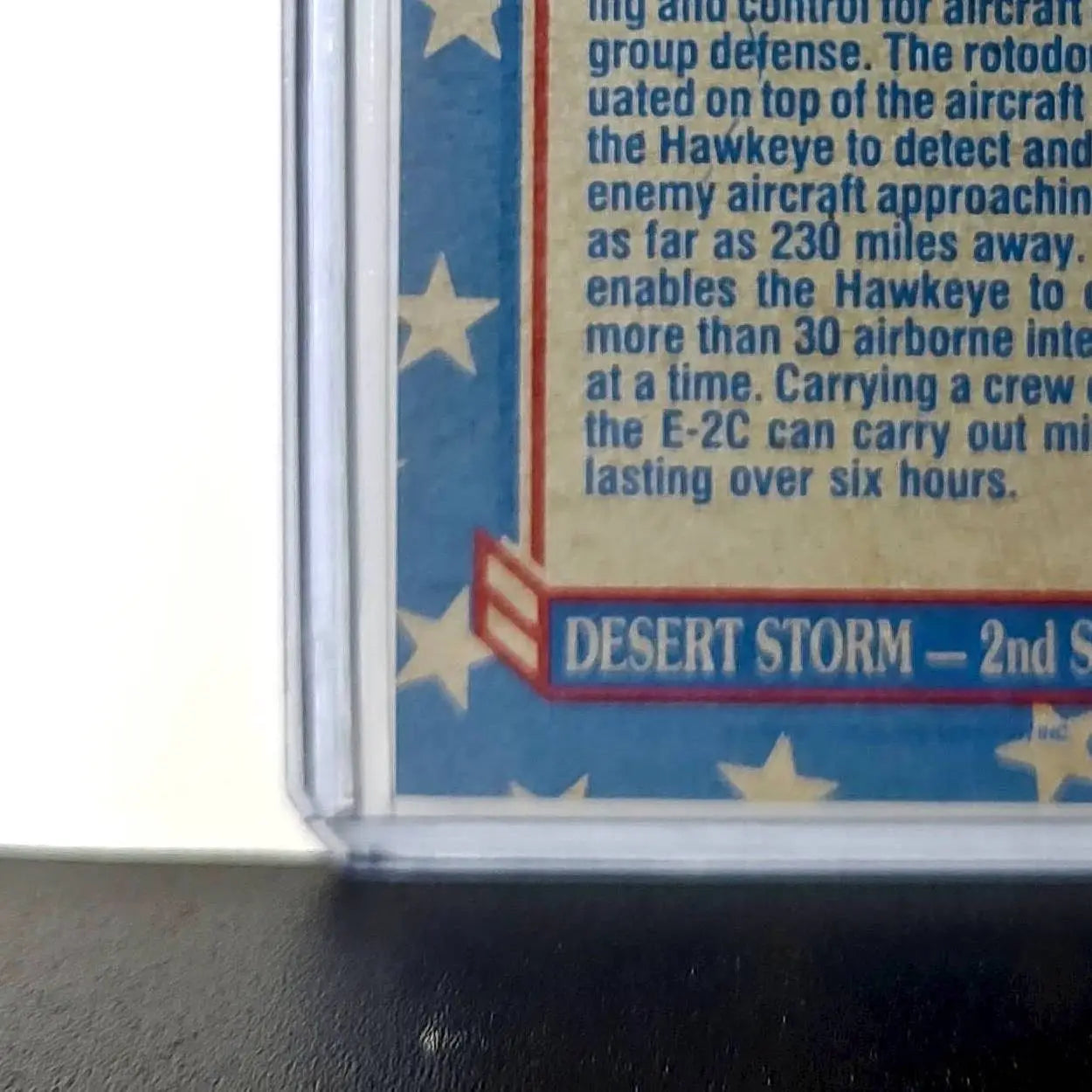E-2C Hawkeye 1991 Topps Desert Storm #172 Card