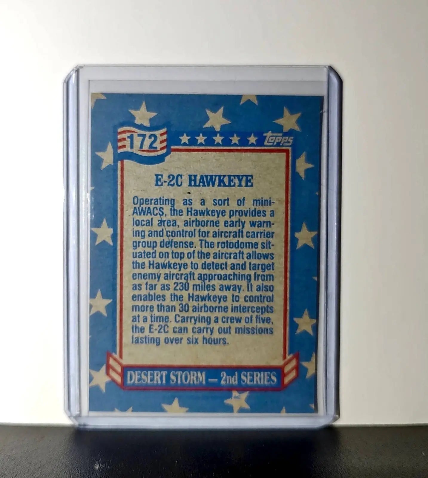 E-2C Hawkeye 1991 Topps Desert Storm #172 Card