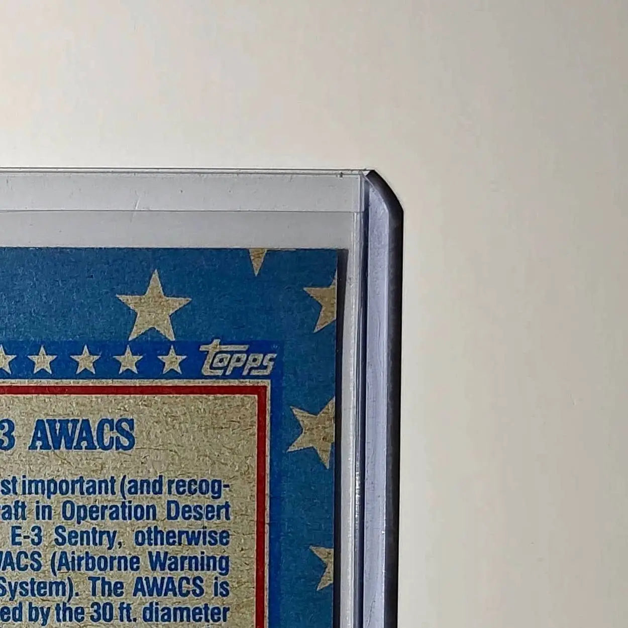 E-3 AWACS 1991 Topps Desert Storm #139 Card