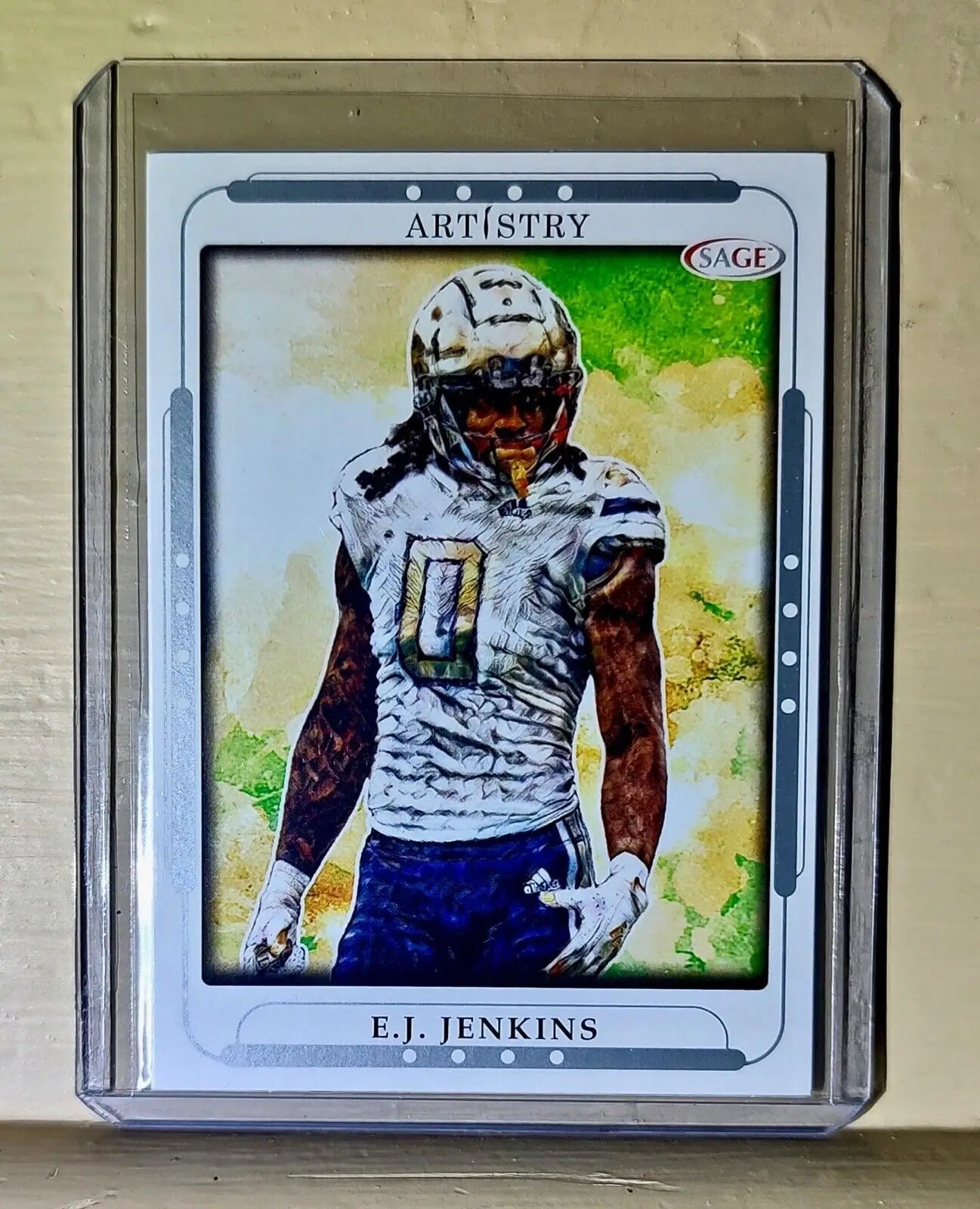 E.J. Jenkins 2023 SAGE NFL Artistry Football #48 Card - Football Card Single