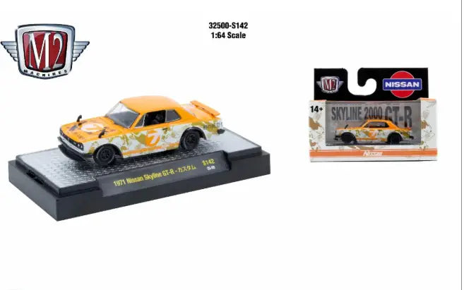 M2 Machines AutoThentics Rel S142 1:64 1971 Nissan Skyline GTR