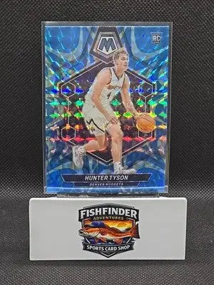 2023-24 Panini Mosaic - Rookies Hunter Tyson #241 Reactive Blue Mosaic Prizm... - Basketball Card Single