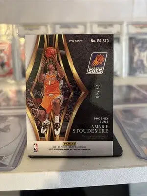 2024-25 Panini Select In Flight Signatures Amare Stoudemire Blue Auto /49 Suns - Basketball Card Single