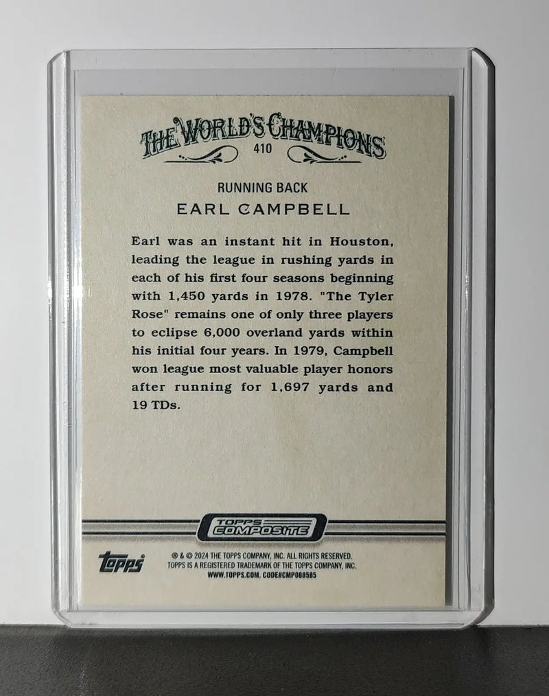 Earl Campbell 2023 Topps Allen & Ginter NFL #410 Card Houston Oilers