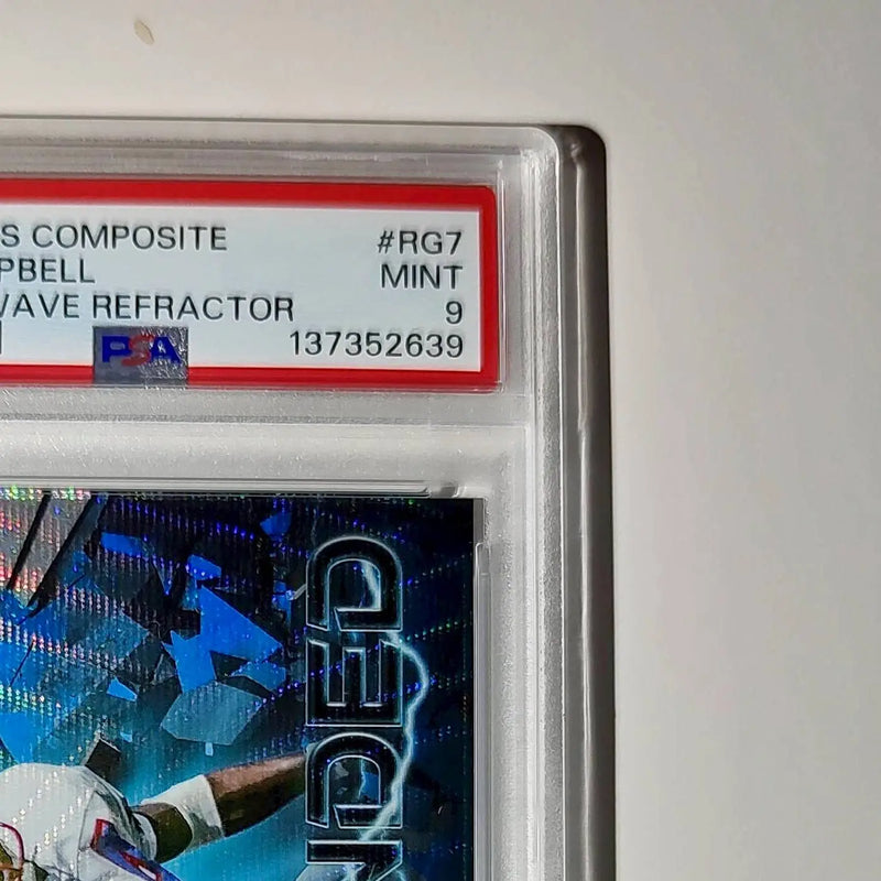 Earl Campbell 2023 Topps Resurgence 51/75 RG-7 Blue Wave Refractor 9 Mint - Football Card Single