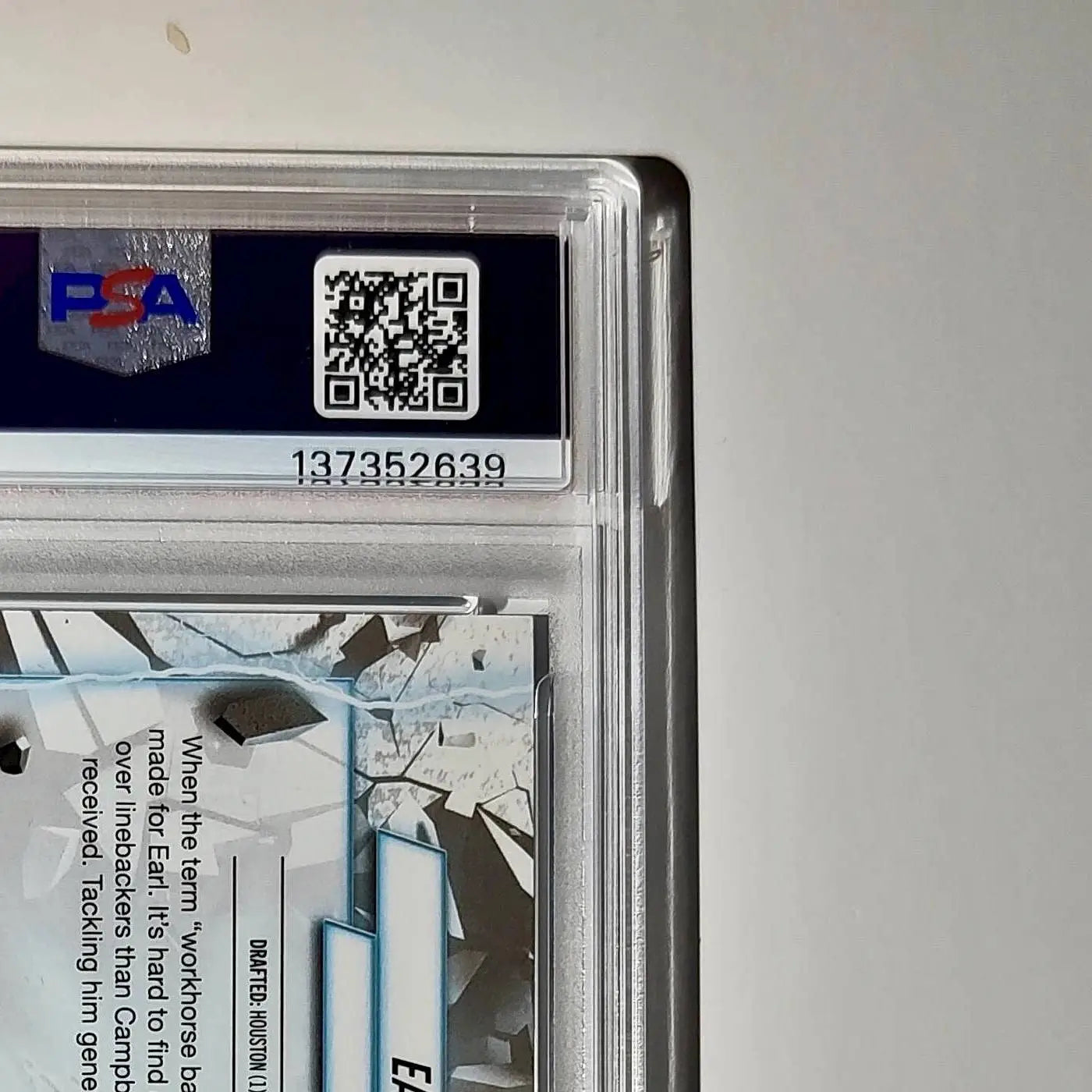 Earl Campbell 2023 Topps Resurgence 51/75 RG-7 Blue Wave Refractor 9 Mint - Football Card Single