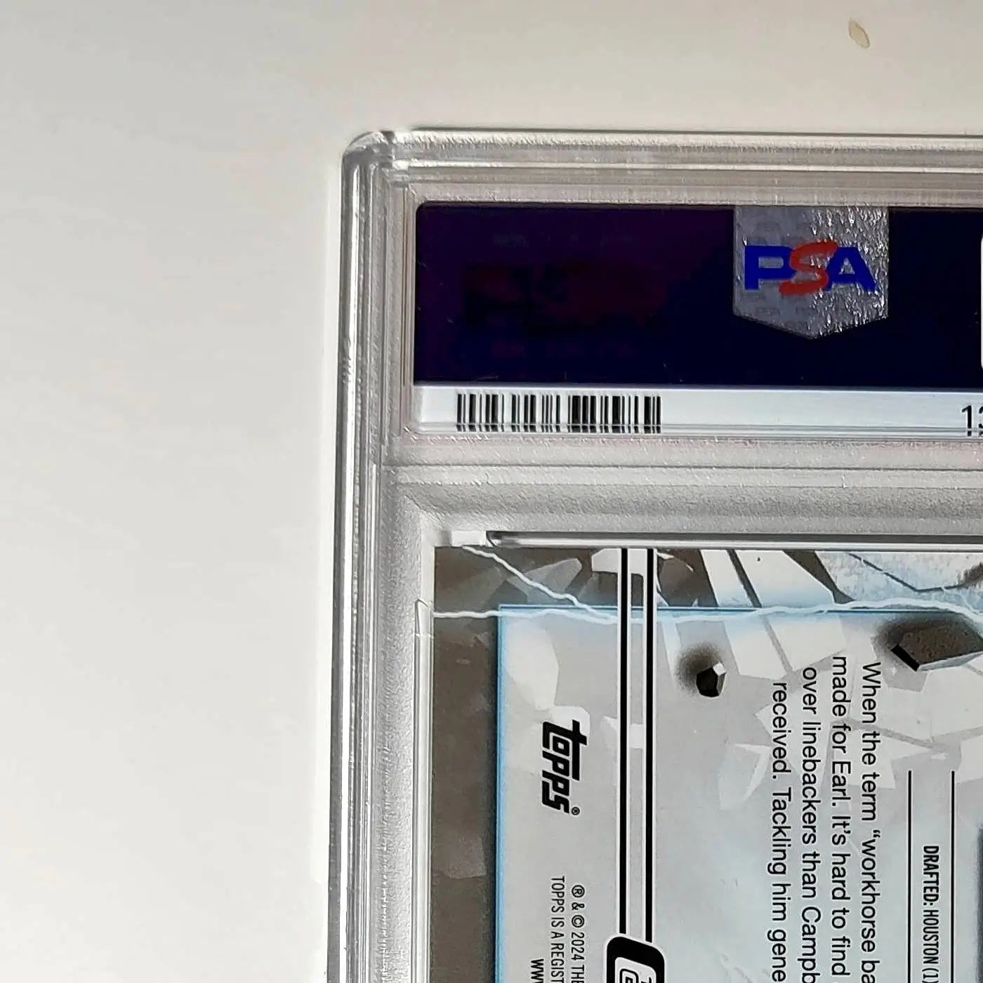 Earl Campbell 2023 Topps Resurgence 51/75 RG-7 Blue Wave Refractor 9 Mint - Football Card Single