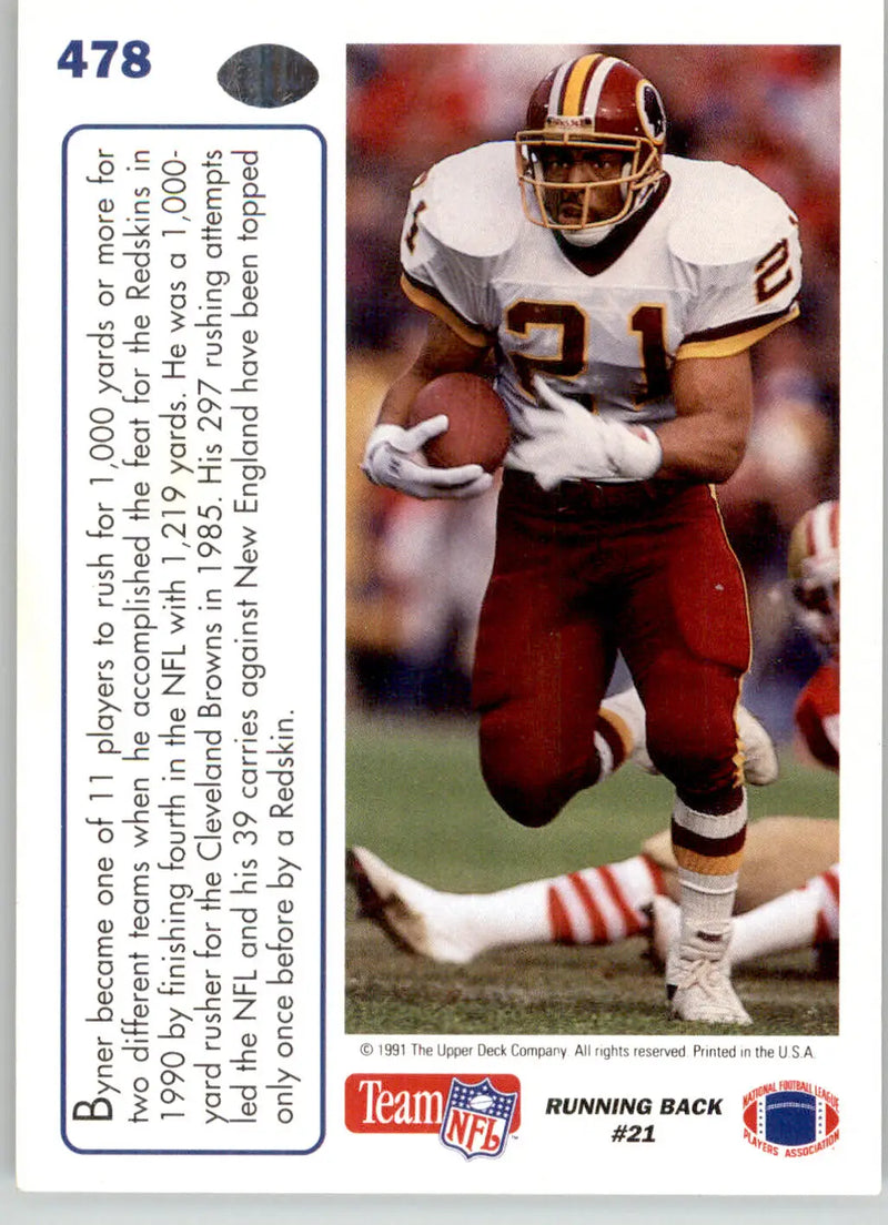 Earnest Byner - 1991 Upper Deck - #478b - Football