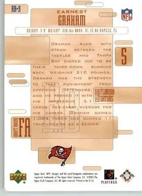Earnest Graham - 2003 Upper Deck MVP - #RB-9 - Future MVP Football - Football Card Single