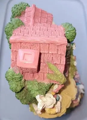 Easter Spring Vintage Rabbit Family Tree House by World Bazaars in Box Pre-Owned - Collectibles