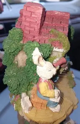 Easter Spring Vintage Rabbit Family Tree House by World Bazaars in Box Pre-Owned - Collectibles