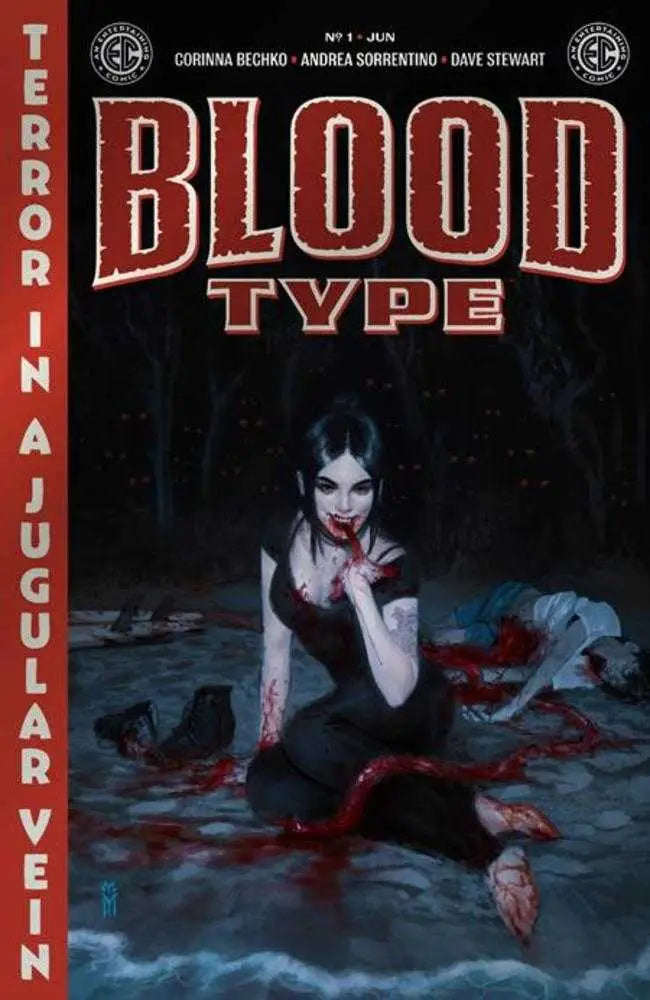 Comic book cover of EC Blood Type #1 Cover C Miguel Mercado Foil Variant