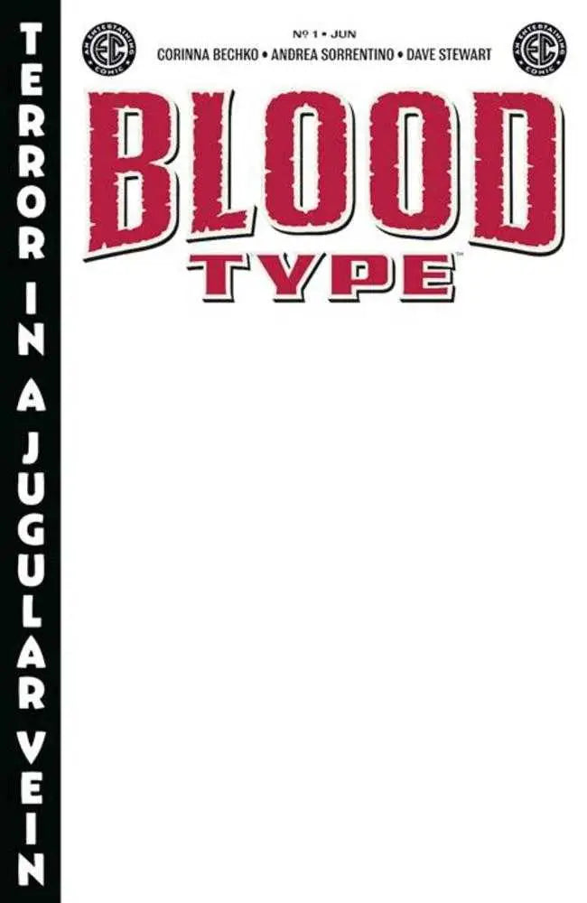 EC Blood Type #1 (Of 4) Cover H Blank Variant - Comic Book