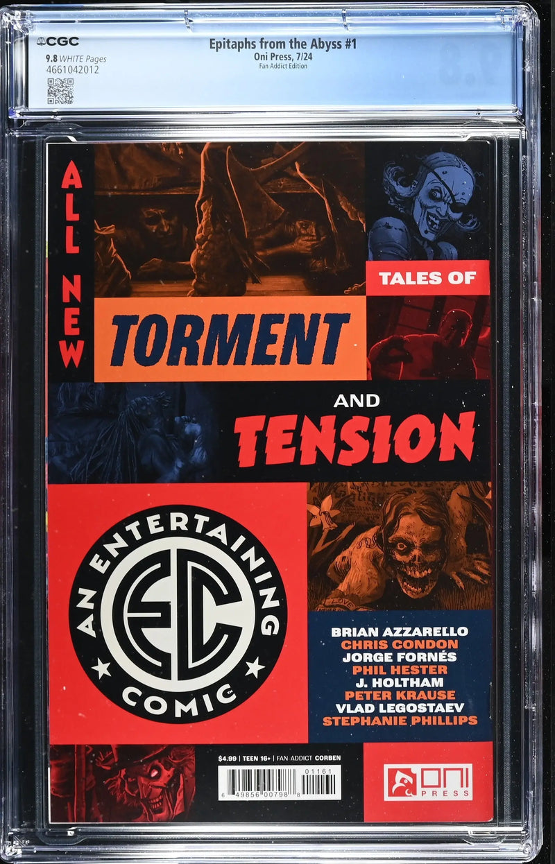 EC Epitaphs From The Abyss #1 (2024) Fan Addict Edition Corben CGC 9.8 - Comic Book