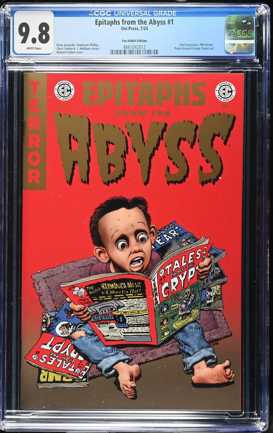 EC Epitaphs From The Abyss #1 (2024) Fan Addict Edition Corben CGC 9.8 - Comic Book
