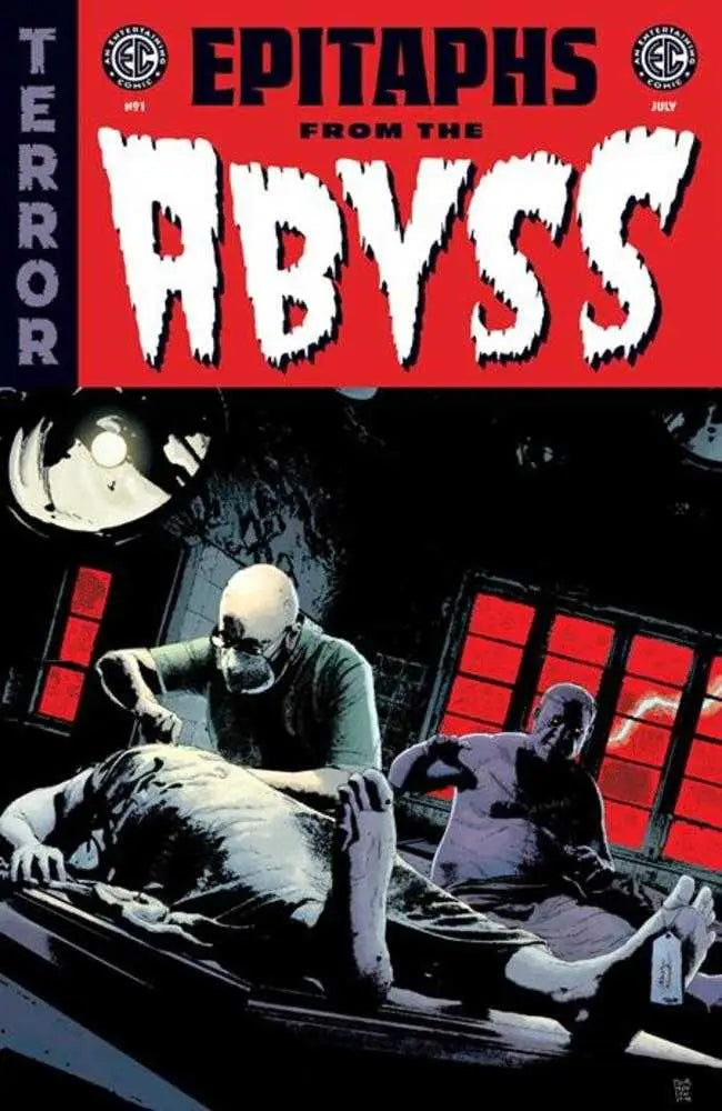 Epitaphs from the Abyss comic cover with skull figure in dark style for EC variant available