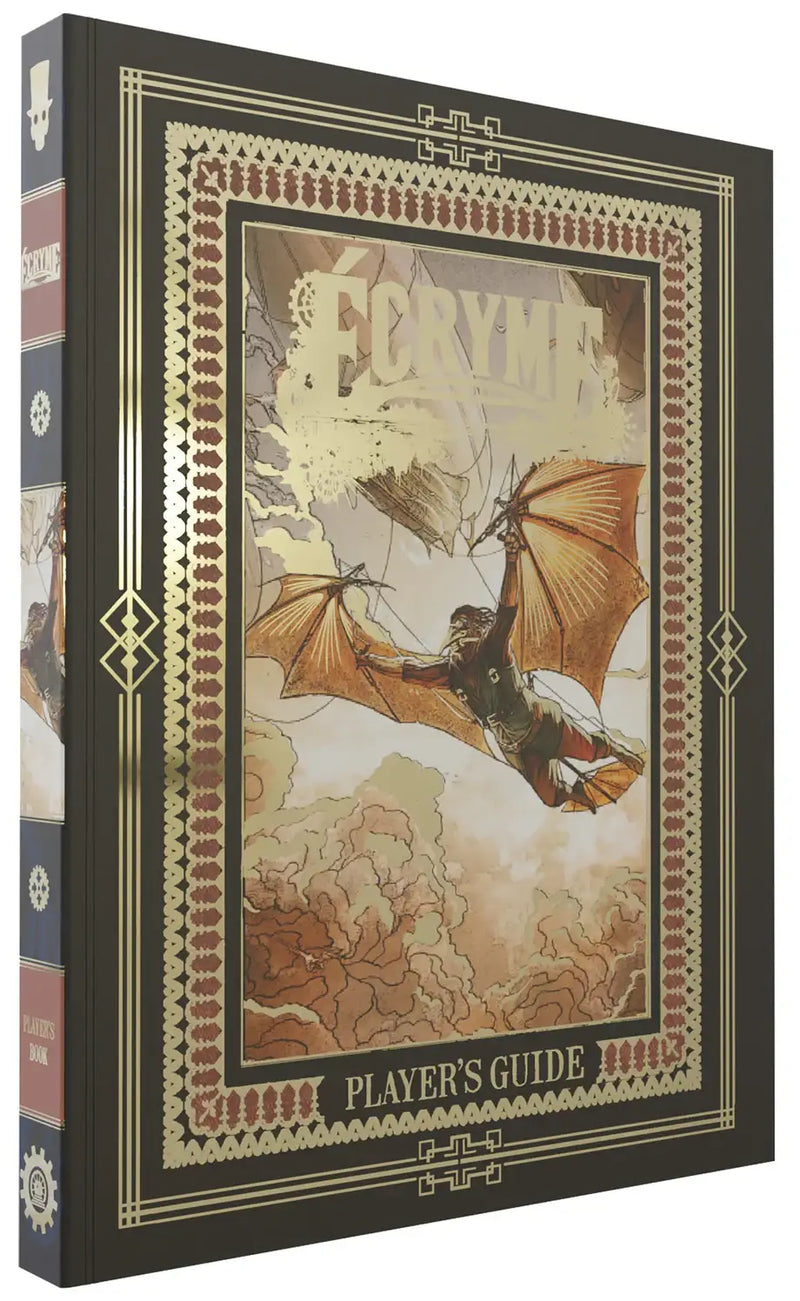 Steampunk-themed Ecryme RPG Players Guide book for RPG players and enthusiasts