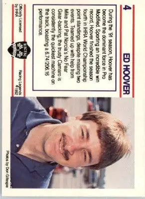 Ed Hoover - 1991 Racing Legends IHRA - #4 - Racing - Racing Card Single
