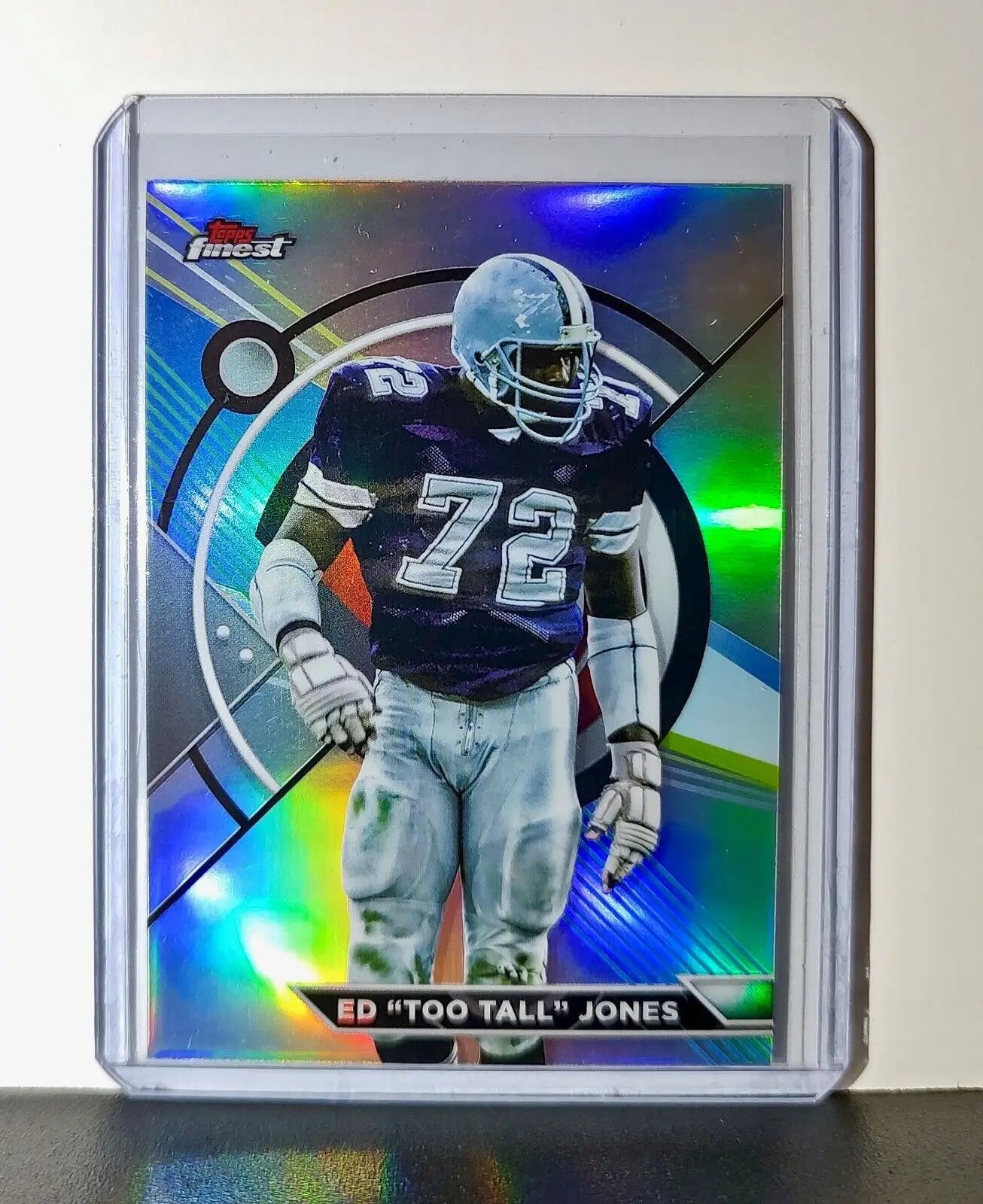 Ed Jones 2023 Topps Finest Refractor NFL #174 Card Dallas Cowboys - Football Card Single