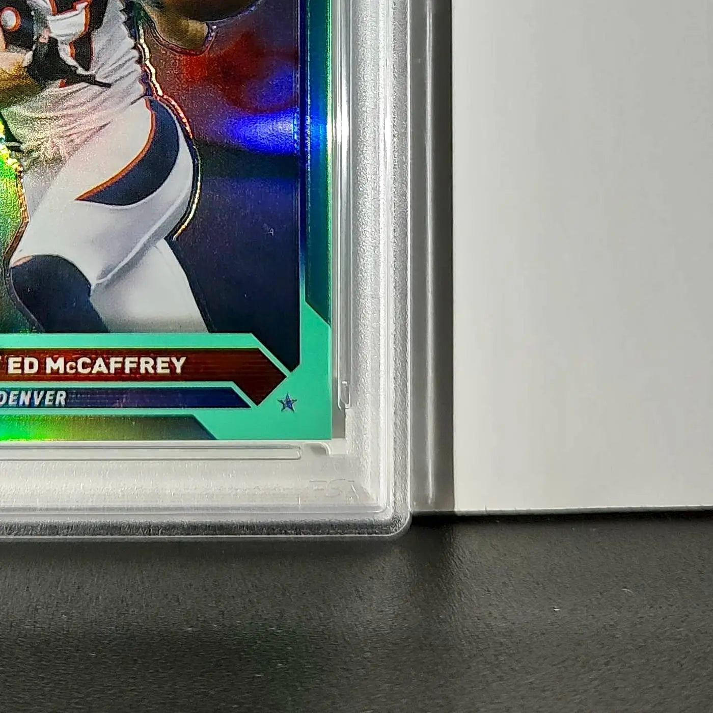 Ed McCaffrey 2023 Topps Chrome 159/199 #42 Aqua Refractors PSA 10 Gem Mint - Football Card Single