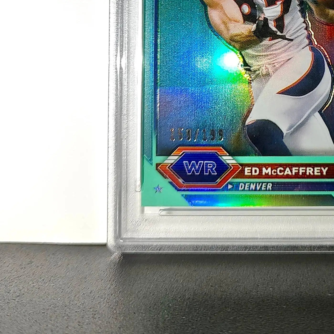 Ed McCaffrey 2023 Topps Chrome 159/199 #42 Aqua Refractors PSA 10 Gem Mint - Football Card Single
