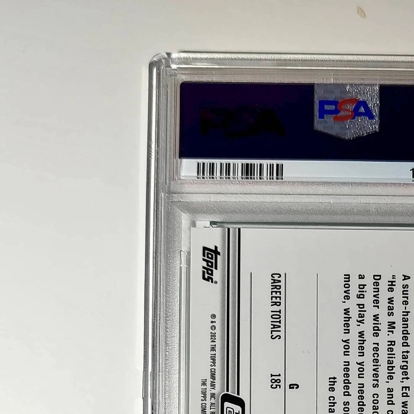 Ed McCaffrey 2023 Topps Chrome 159/199 #42 Aqua Refractors PSA 10 Gem Mint - Football Card Single