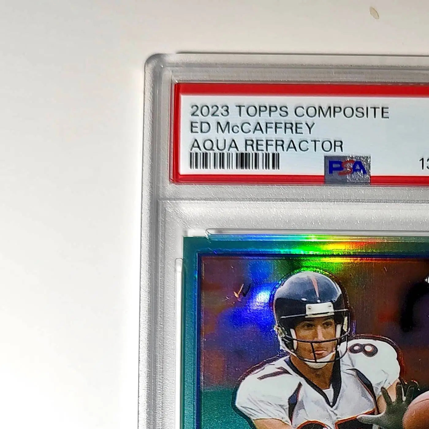 Ed McCaffrey 2023 Topps Chrome 159/199 #42 Aqua Refractors PSA 10 Gem Mint - Football Card Single