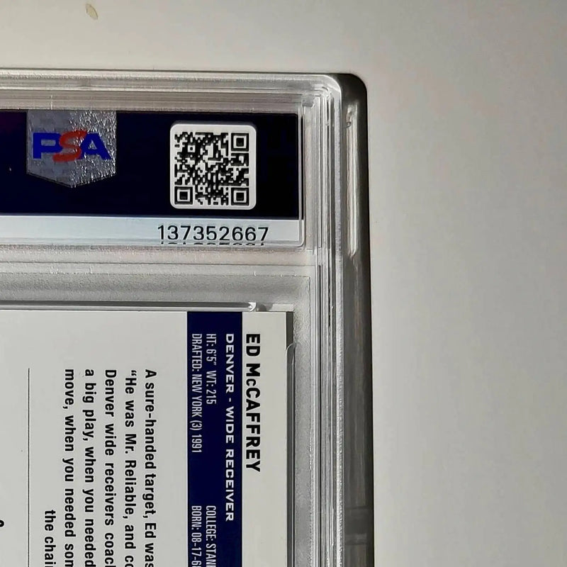 Ed McCaffrey 2023 Topps Chrome #42 Sepia Refractors PSA 9 Mint